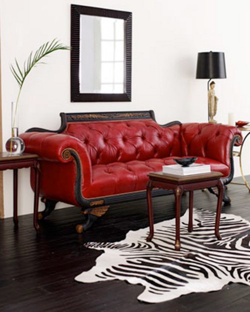 clasico sofa rojo salon clasico sofa rojo salon
