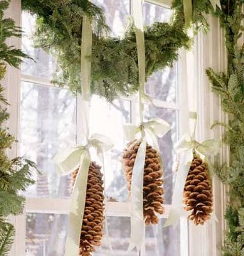 ideas y trucos para decorar la casa bricolaje : Decoración de Navidad con Piñas decoracion navidad pinas Decoración de Navidad con Piñas