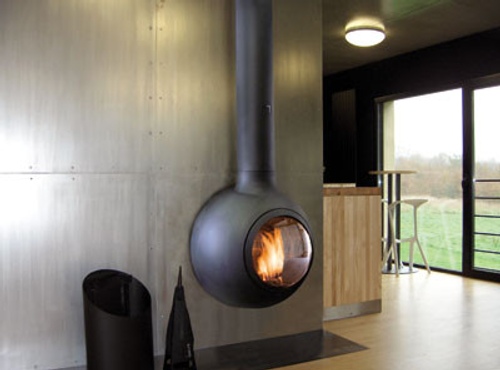 calefaccion refrigeracion : Modernas Chimeneas Suspendidas de Focus moderna chimenea suspendida bathyscafocus focus 2 Modernas Chimeneas Suspendidas de Focus