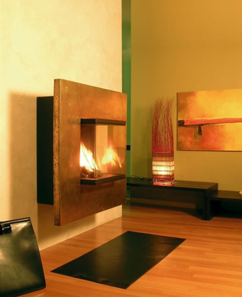 calefaccion refrigeracion : Modernas Chimeneas de Pared modernas chimeneas pared origami Modernas Chimeneas de Pared