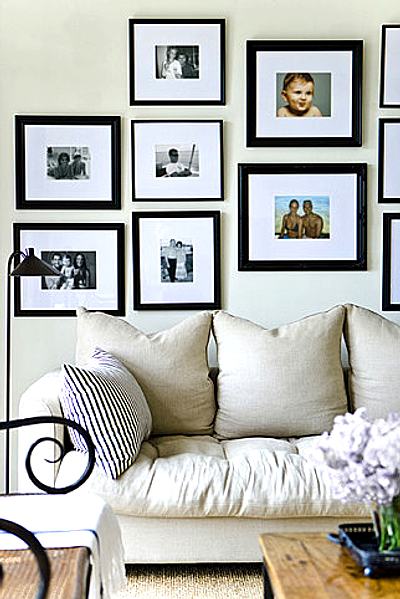 interiores ideas y trucos para decorar la casa : Cómo Decorar una Pared con Fotos tendencia interiores Cómo Decorar una Pared con Fotos